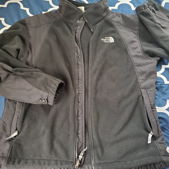 The North Face EUC Women's Size XL Black Winter Jacket Pockets Fleece Style - Picture 6 of 15